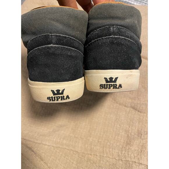 Supra black lace up sneakers size 8 - Picture 4 of 8